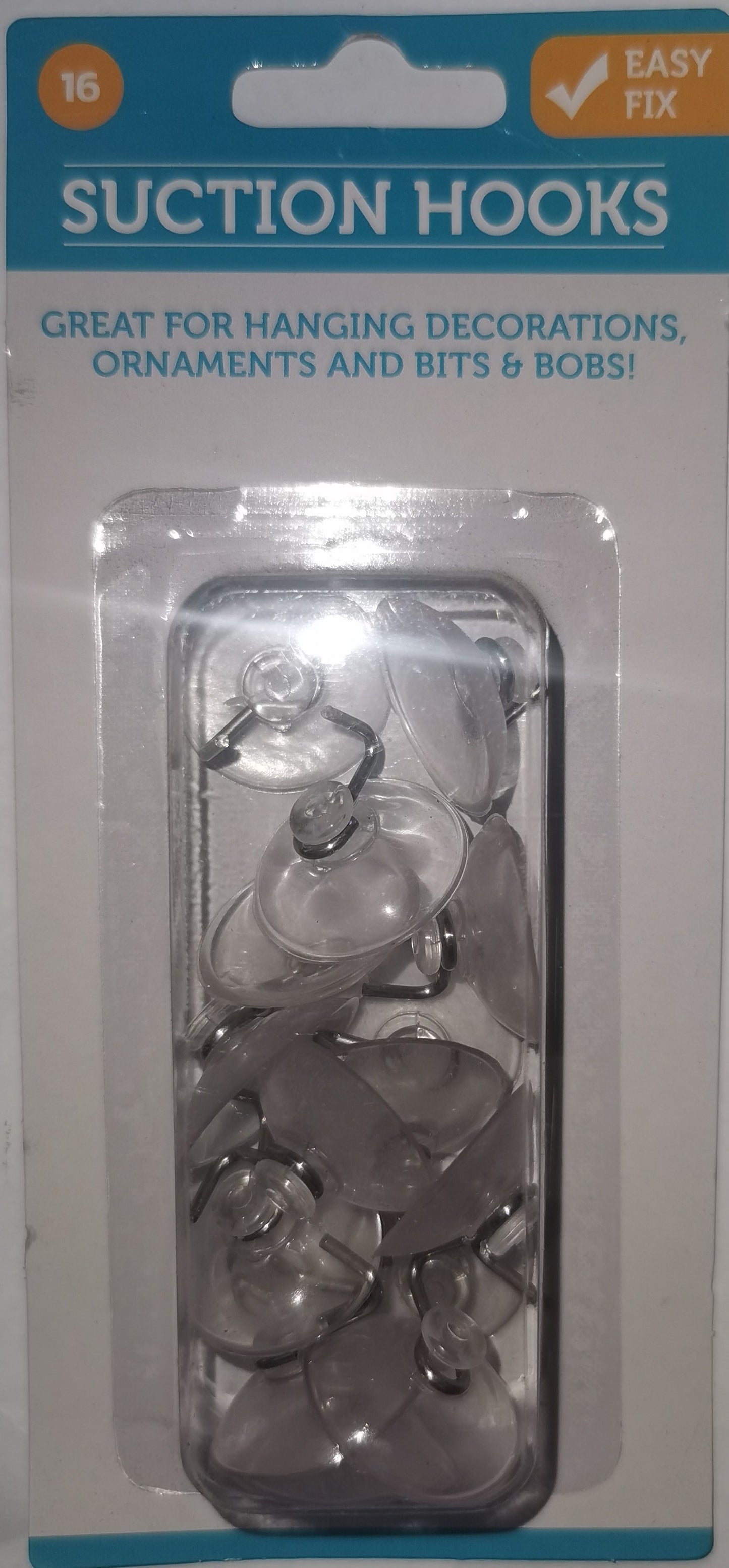 16pc Suction Hooks
