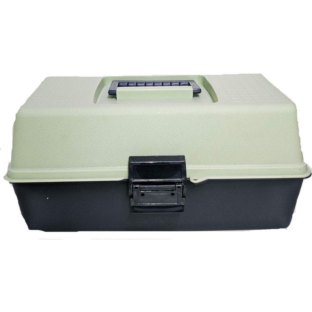 Tool Storage Box with 2 Hinged Trays