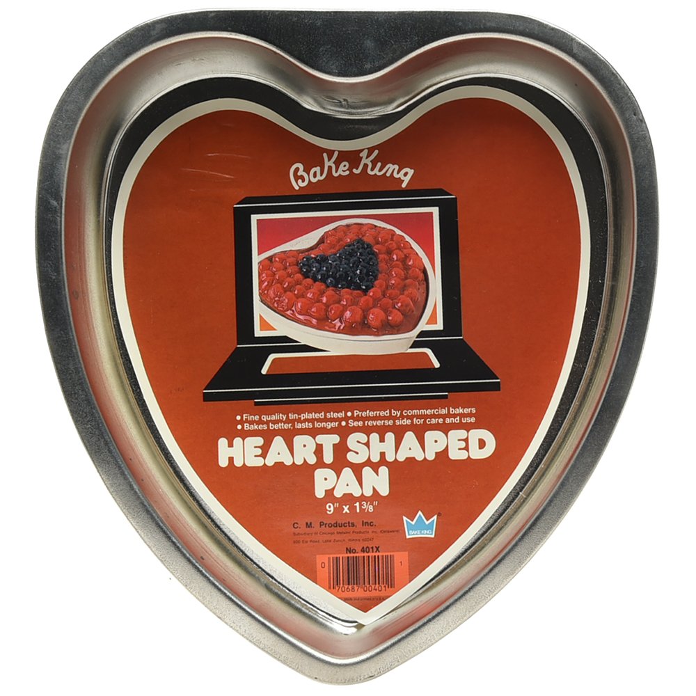Tin 225x35mm Heart Shape Cake Pan