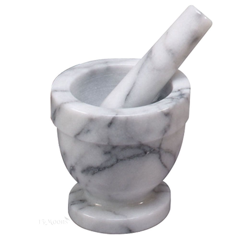 White Marble Mortar & Pestle