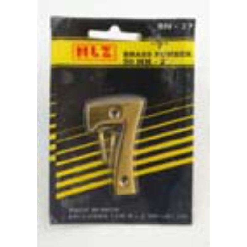 50mm Brass Number "7"