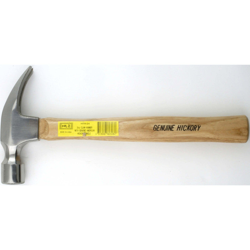 24 Oz Hickory Longer Claw Hammer