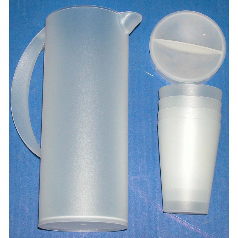 Frosted Jug Set - Grey