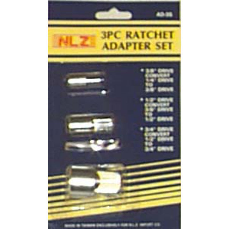 3pc Ratchet Adapter Set