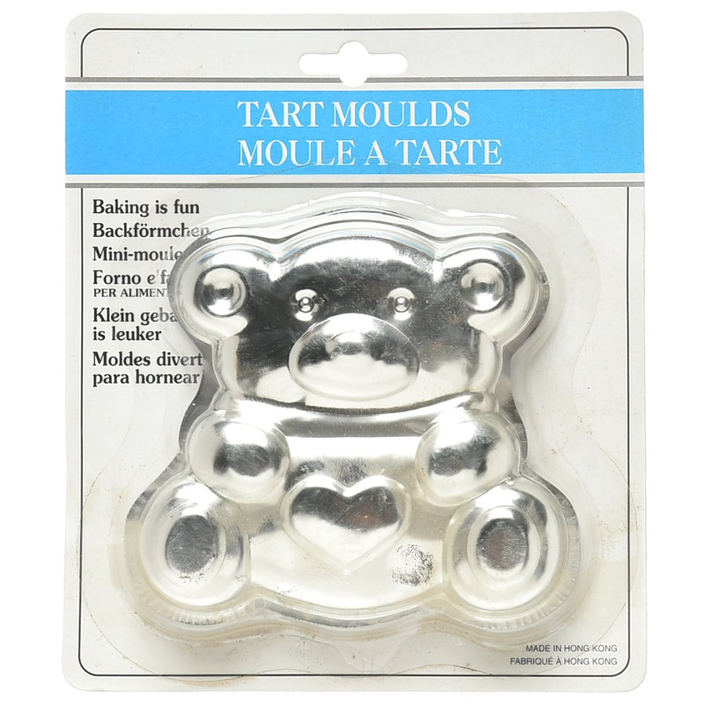 3pc Mini Tin Teddy Bear Set