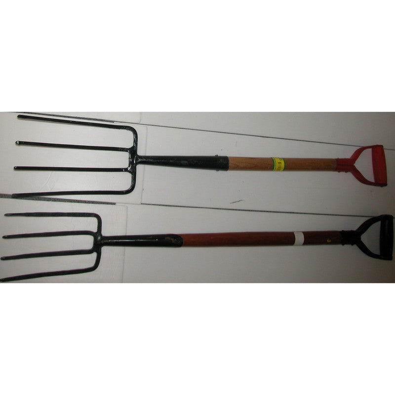 Garden Fork D Handle - Black