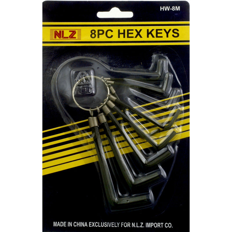 8pc Hex Keys Met
