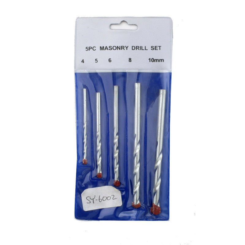 5pc Masonry Drill Bits