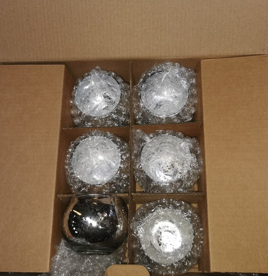 12pc Candle Votives - Silver