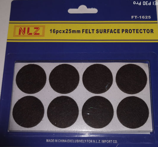 Felt Tape 16pc 25mm Round
