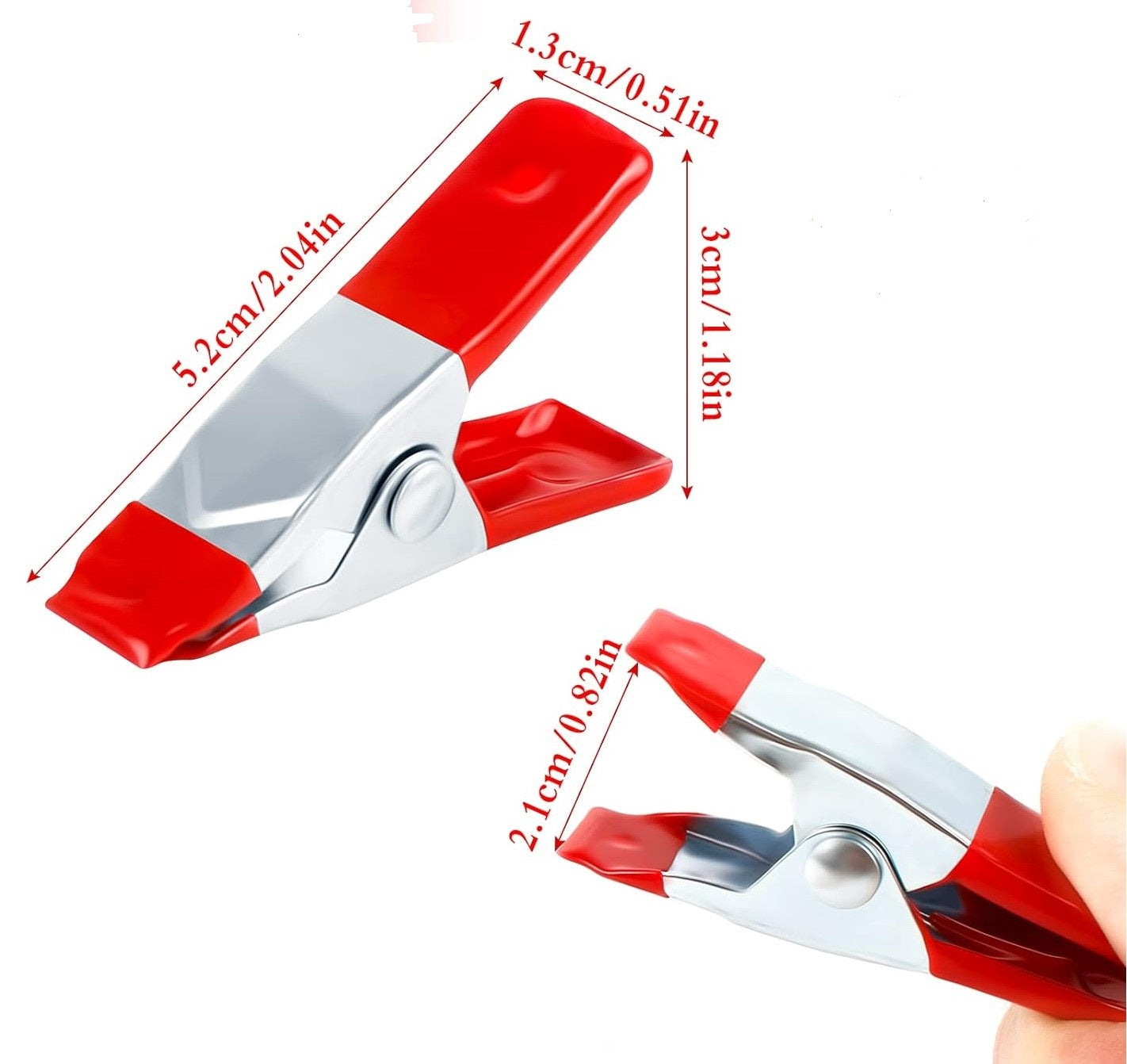 8pc 50mm Spring Clamps