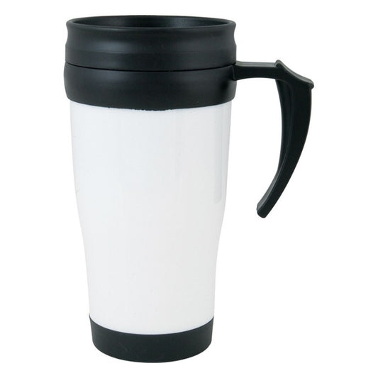 Plastic Travel Mug White