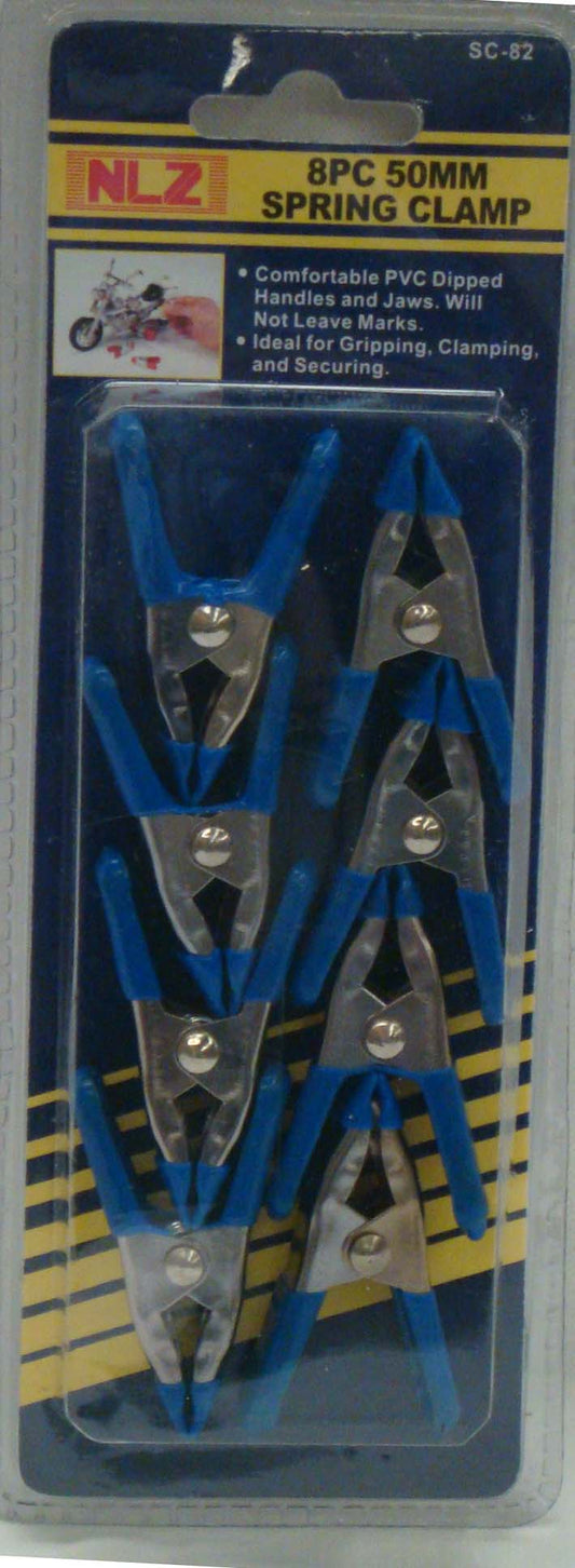 8pc 50mm Spring Clamps