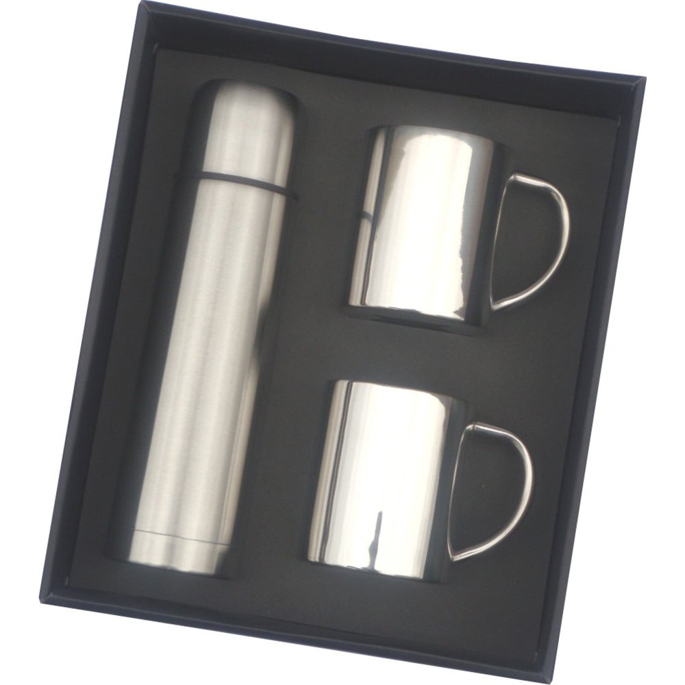 Flask & Mugs Gift Set
