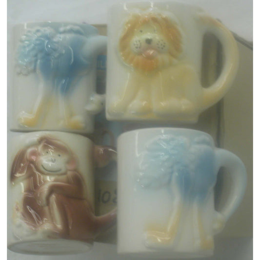 4pc Animal Mug Set