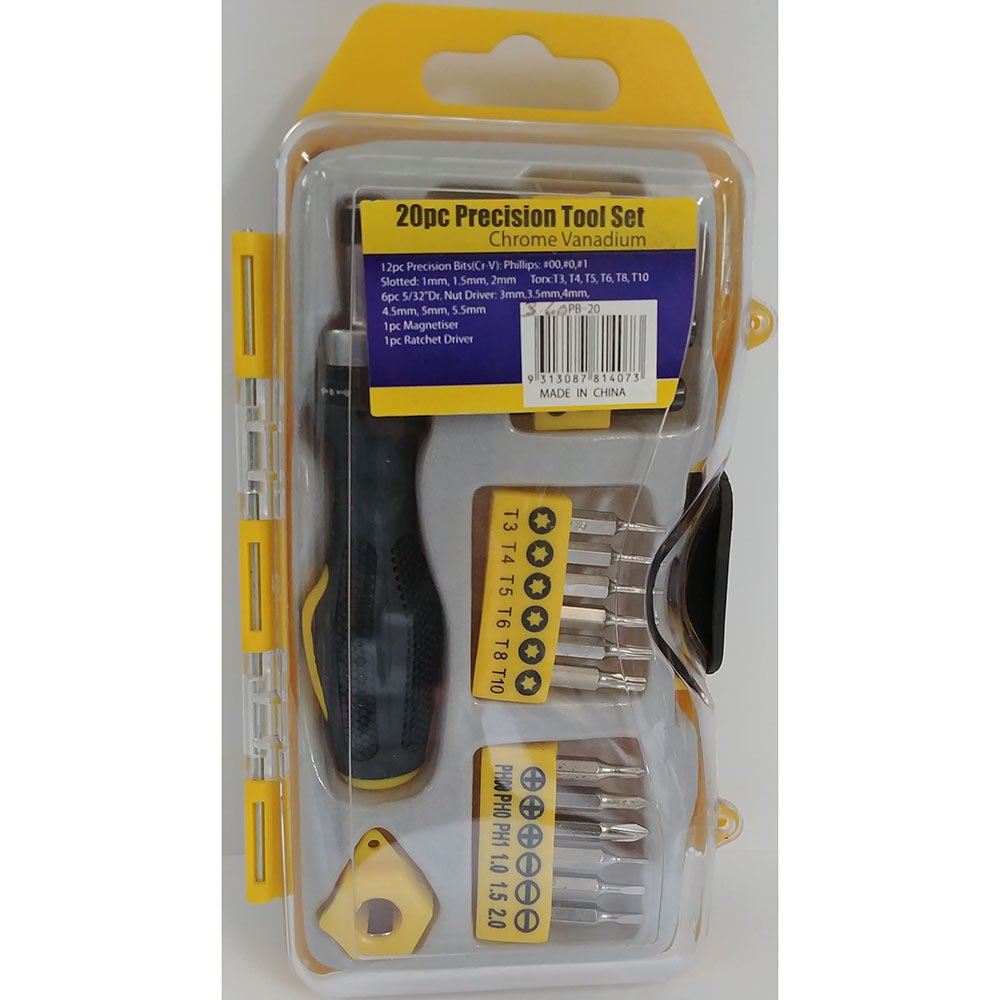 20pc Precision Bit Set