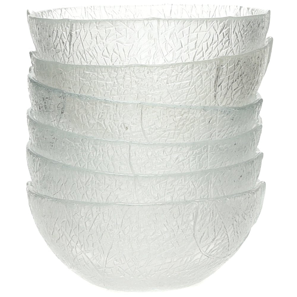 6pc 125mm Glass Sweet Dishes