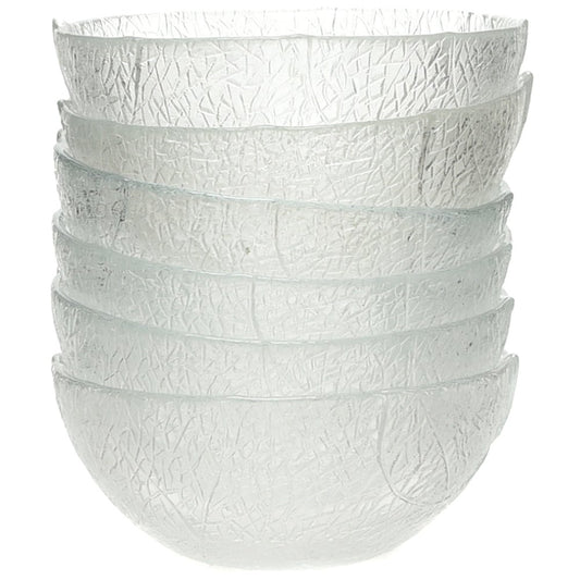 6pc 125mm Glass Sweet Dishes