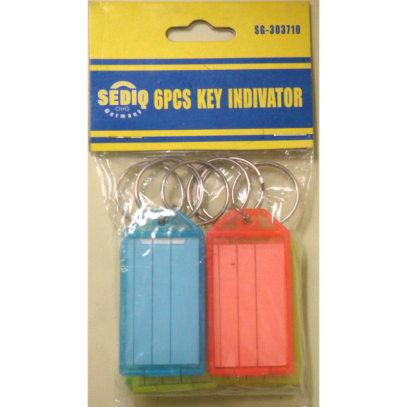 6pc Key Tags