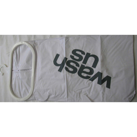 PVC Laundry Bag with "Wash Us"