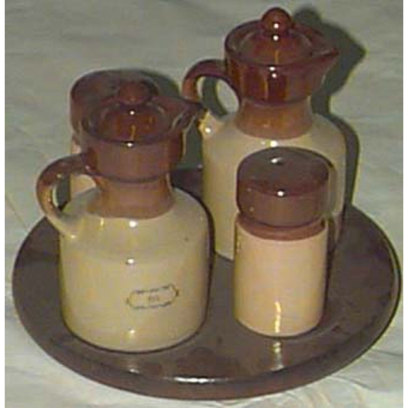 Revolving Ceramic Cruet Set