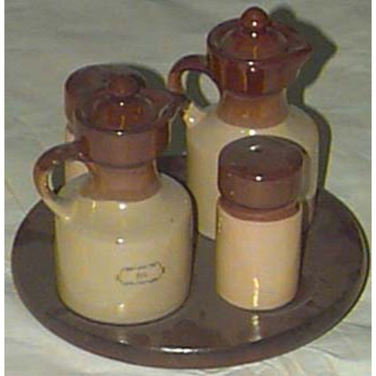 Revolving Ceramic Cruet Set