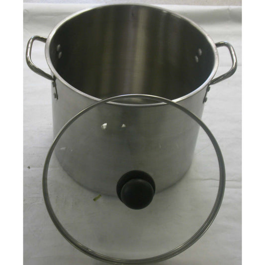 8Qt Stainless Steel Stockpot with Glass Lid
