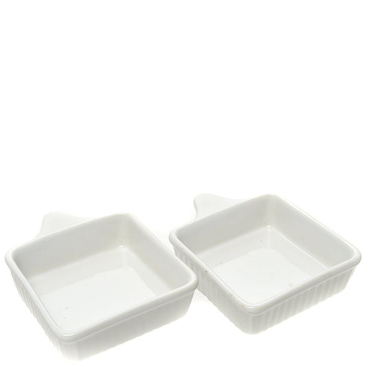 2pc Ceramic Square Dishes