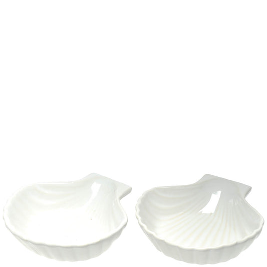 2pc Ceramic Shell Dishes