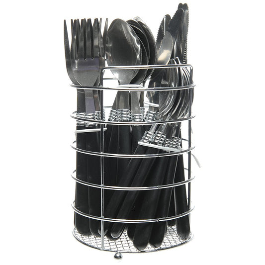 24pc Cutlery Set In Holder