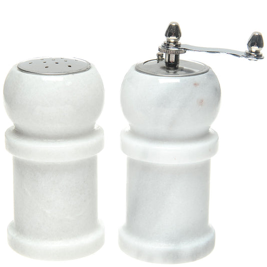 White Marble Salt & Pepper Set