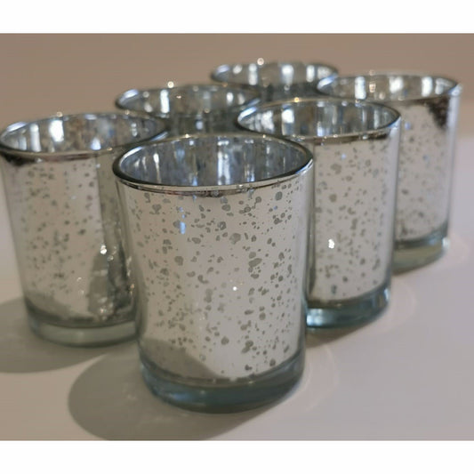 12pc Deluxe Candle Votives - Silver