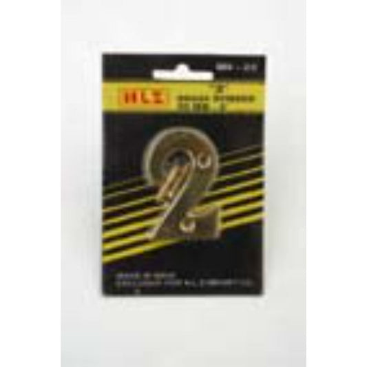 75mm Brass Number "2"