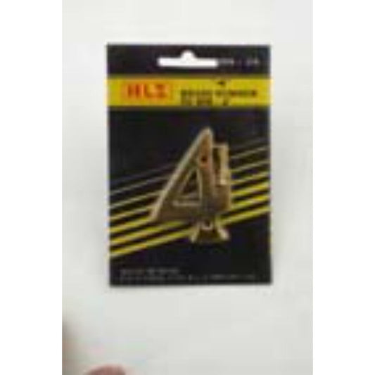 50mm Brass Number "4"
