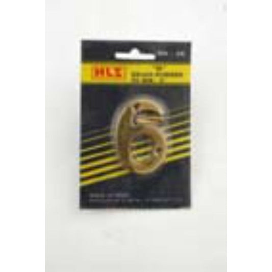 50mm Brass Number "6"