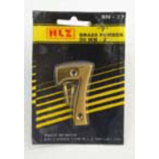 50mm Brass Number "7"