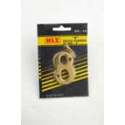 50mm Brass Number "8"