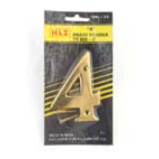 75mm Brass Number "4"
