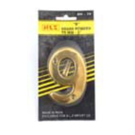 75mm Brass Number "9"