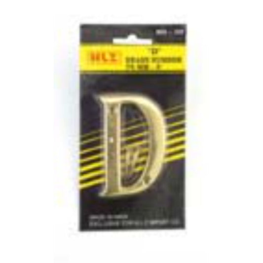 75mm Brass Letter "D"
