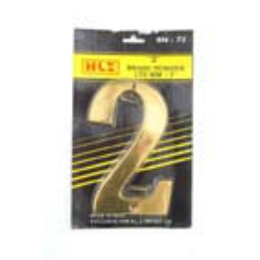 175mm Brass Number "2"