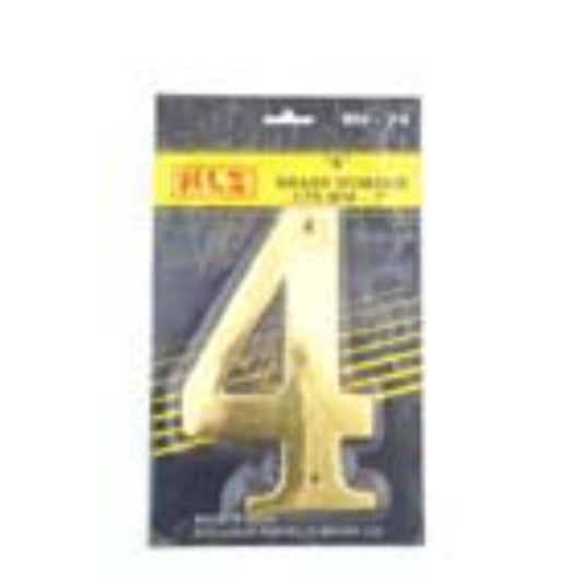 175mm Brass Number "4"