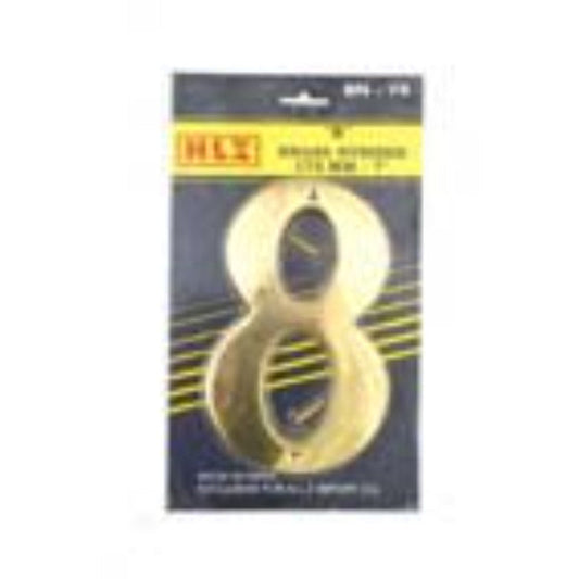 175mm Brass Number "8"
