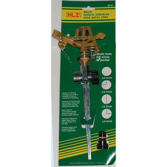 Brass Impulse Sprinkler on Spike