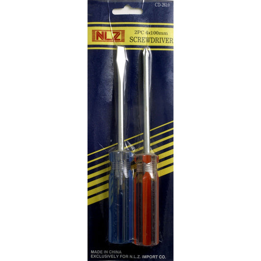 2pc 6x100mm Screwdrivers