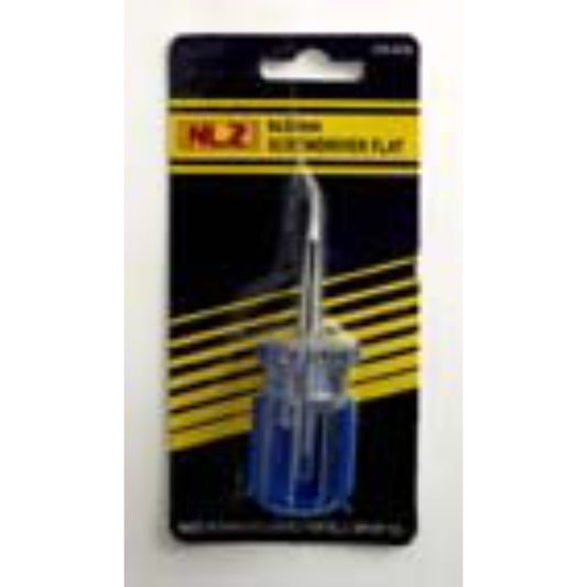 6x38mm (-) Slotted Line Colour Screwdriver - Carded