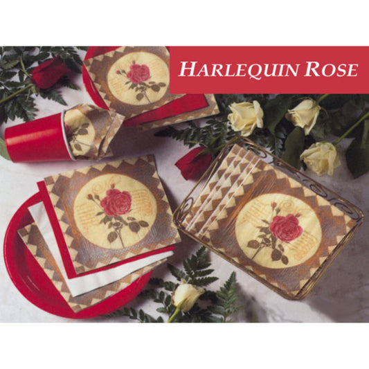 Harlequin Rose - Bev Napkin