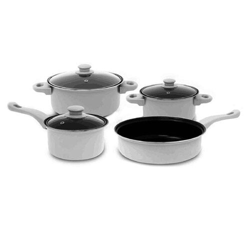 7pc Cookware Set - White