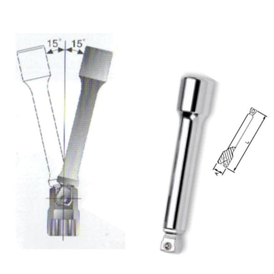 1/2" 50mm Wobble Extension Bar