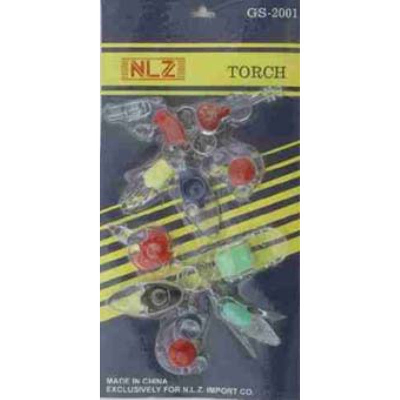 10pc Torch Keychain Assorted